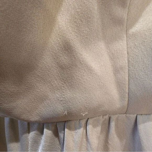 BHLDN Elsie Straight-Neck Satin A-Line Gown NWT Sz 2 - Picture 8 of 11